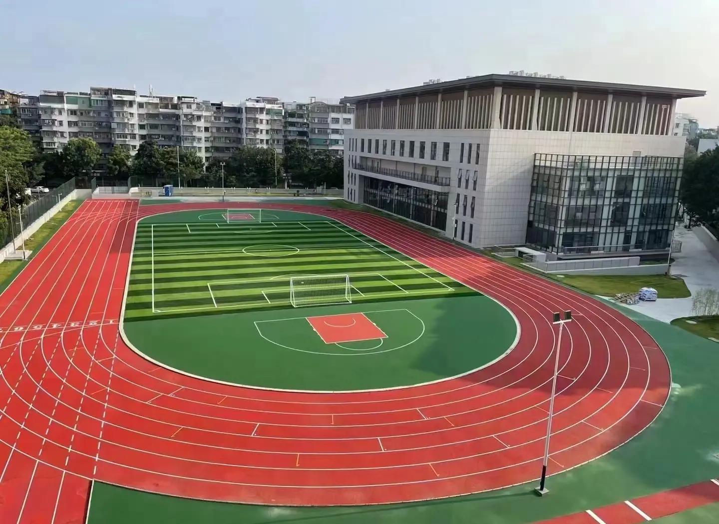 商丘市橡胶跑道塑胶篮球场 - 方案
